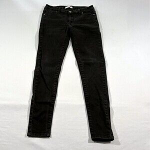 ANINE BING Womens Black Mid Rise Skinny Leg Denim Cotton Stretch Jeans Sz 27